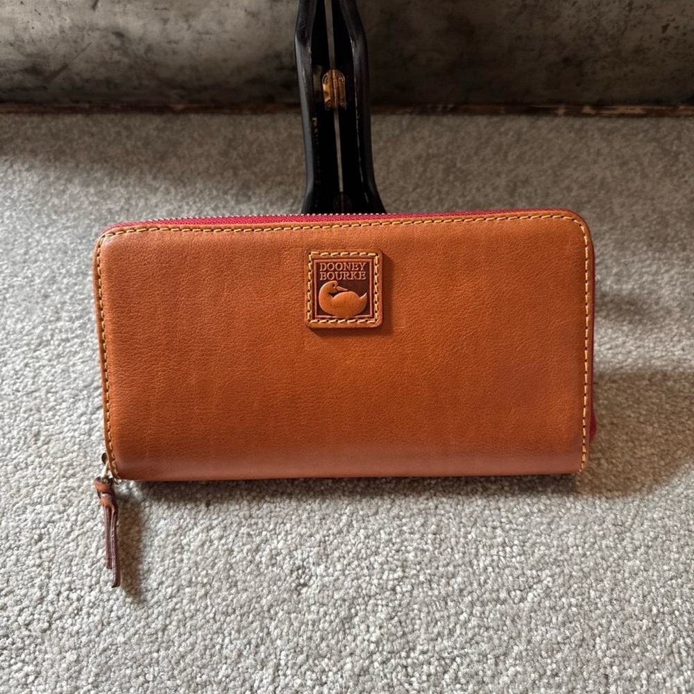 Dooney & Bourke Florentine wristlet in natural - Picture 10 of 12